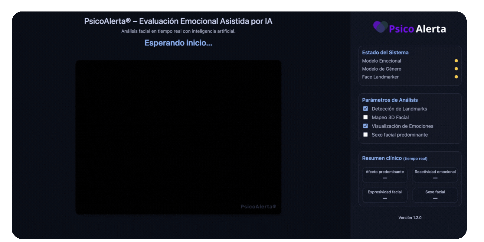 Módulo de análisis facial PsicoAlerta